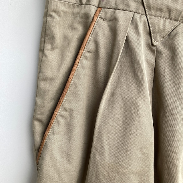 Gucci グッチ オールドグッチ ミリタリーチノパン 70s イタリア製 スリータック ヴィンテージ古着 画像4