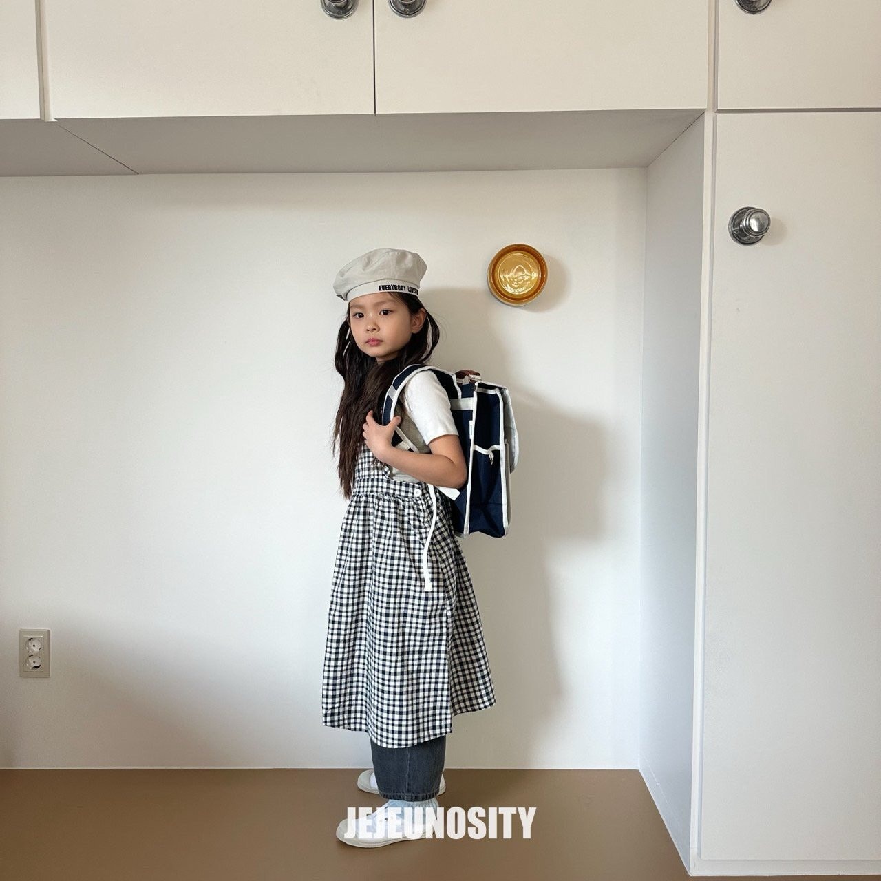 【jejeunosity】ランダムチェックエプロンドレス  JUNIORサイズ 130〜140cm 240215je - 13