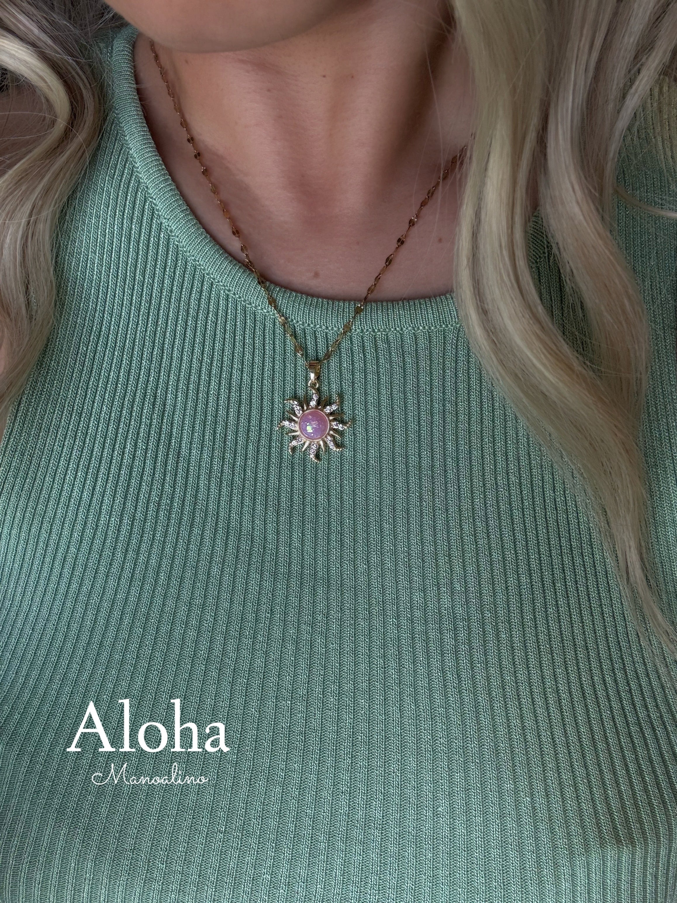 lā Sun necklace(太陽ネックレス) | Manoalino 【Hawaiianjewelry