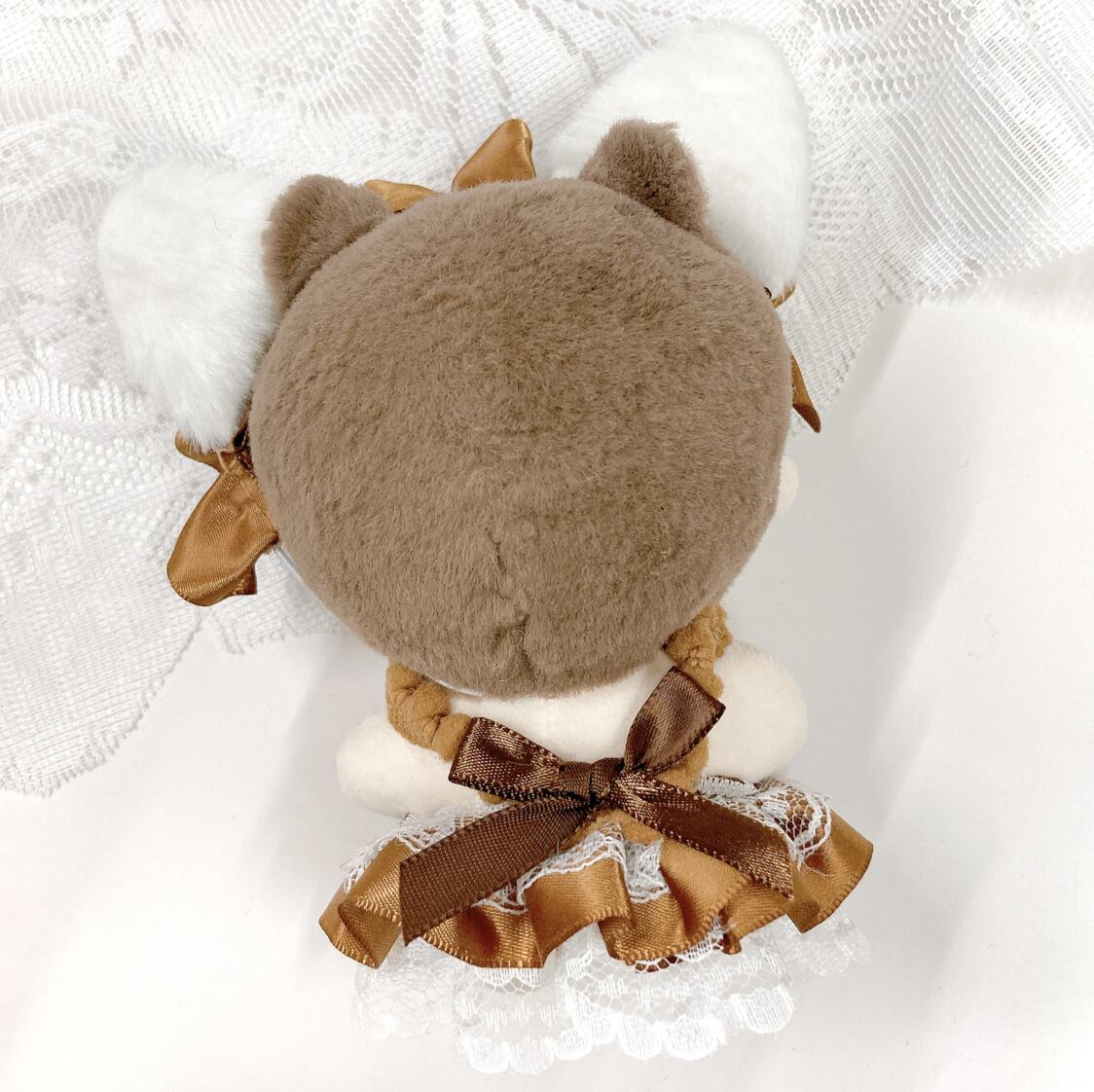 ふわふわ耳付きヘッドドレス&フリルドレスセット 10cm用 TGMC-1292