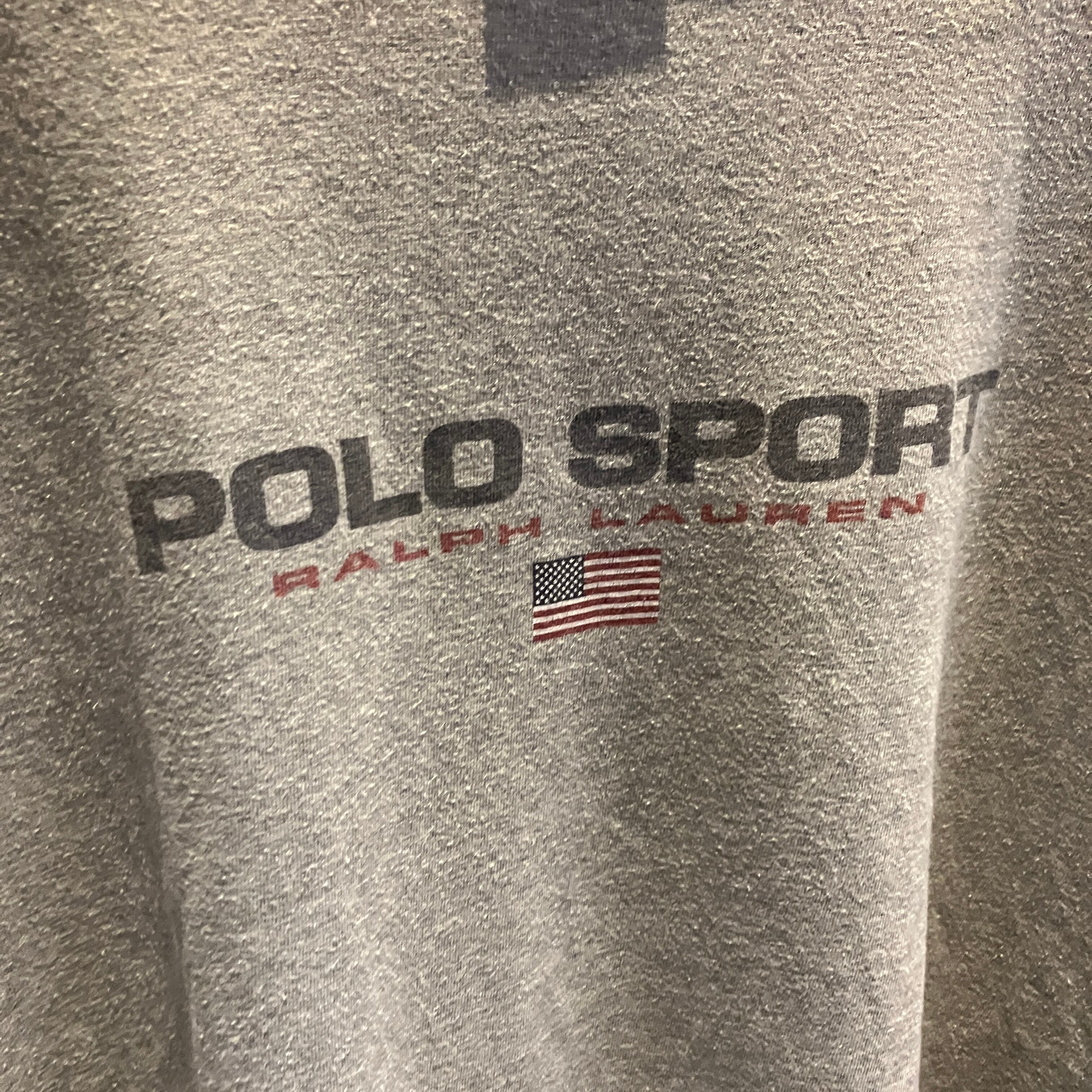POLO SPORT COTTON L/S LOGO T-SHIRT GREY (XL) | safarionline