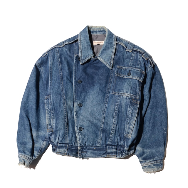 80's GEORGES RECH  denim bomber jacket