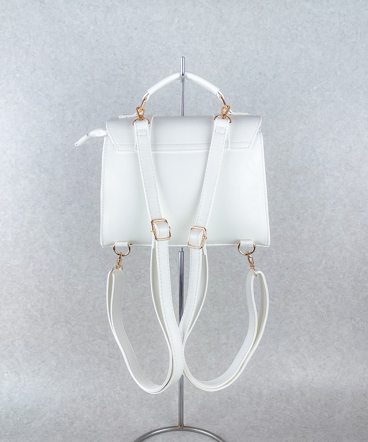 F221091-19_Harry Potter×Flapper ホグワーツロゴミニサッチェル ホワイト - 12