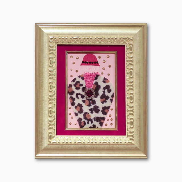 【038】Pink Girl / 約W210×H250mm