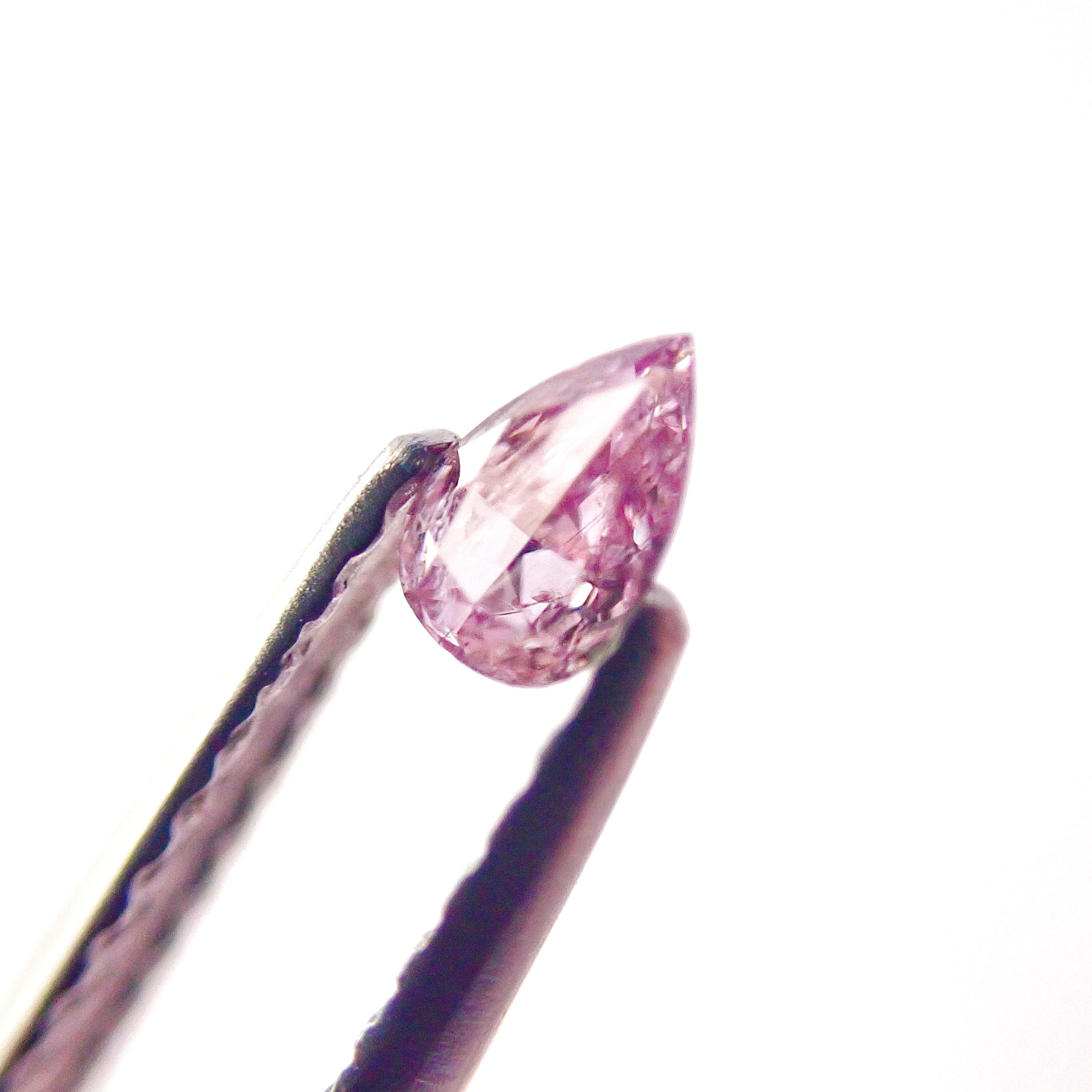 【希少】Fancy Purple Pink 0.099ct ファンシー ピンク ダイヤモンド ルース 裸石 天然 ピンクダイヤ AGTソーティング付き