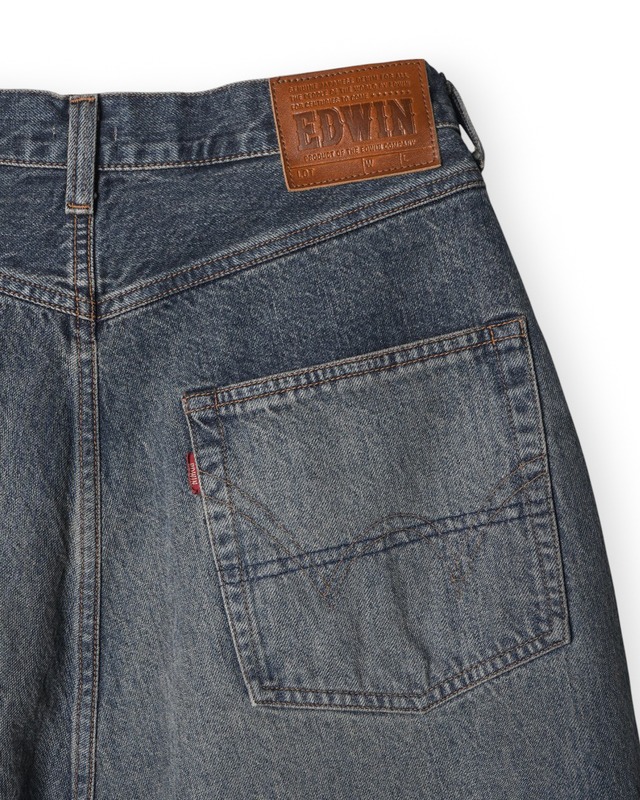 【refomed】FRESH MAN DENIM WIDE PANTS by EDWIN “USED“ DEEP INDIGO