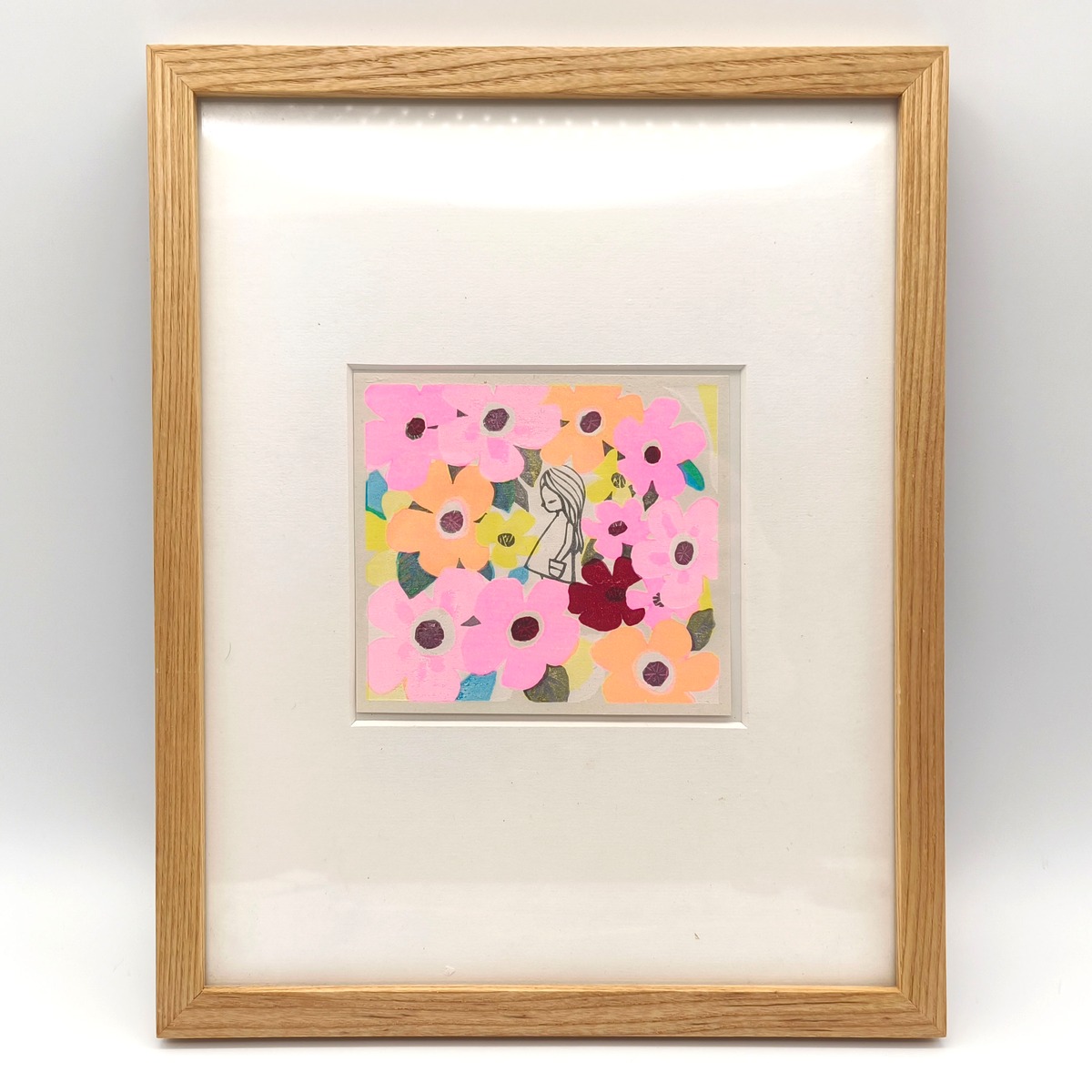 池田修三・『小さな花』・手摺木版画・竹芳洞・No.250416-25・梱包 