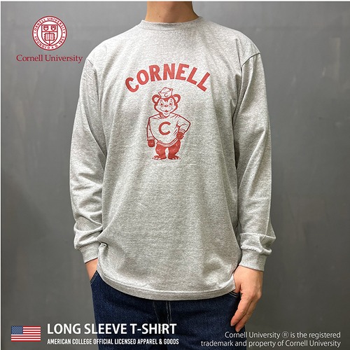 CORNELL大学 コーネル LONG SLEEVE Tシャツ 5.6oz ロンT メンズ レディース カレッジ ロゴ アメカジ スポーツ アイビー リーグ ブランド
