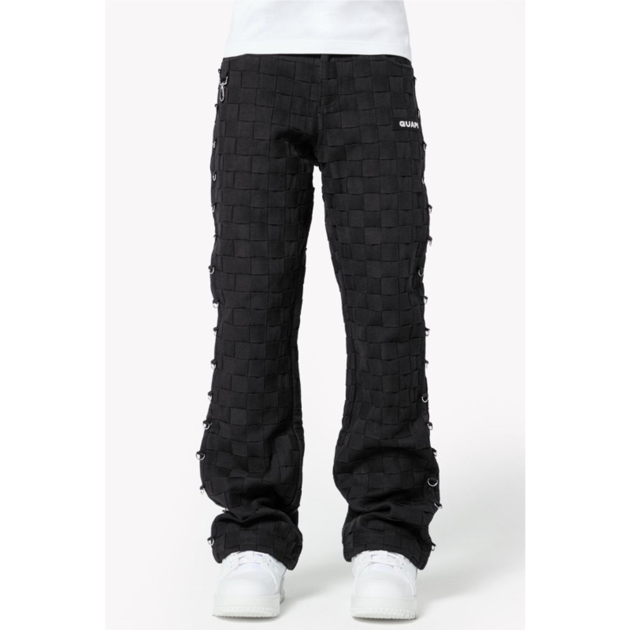 GUAPI / obsidian black braided pants