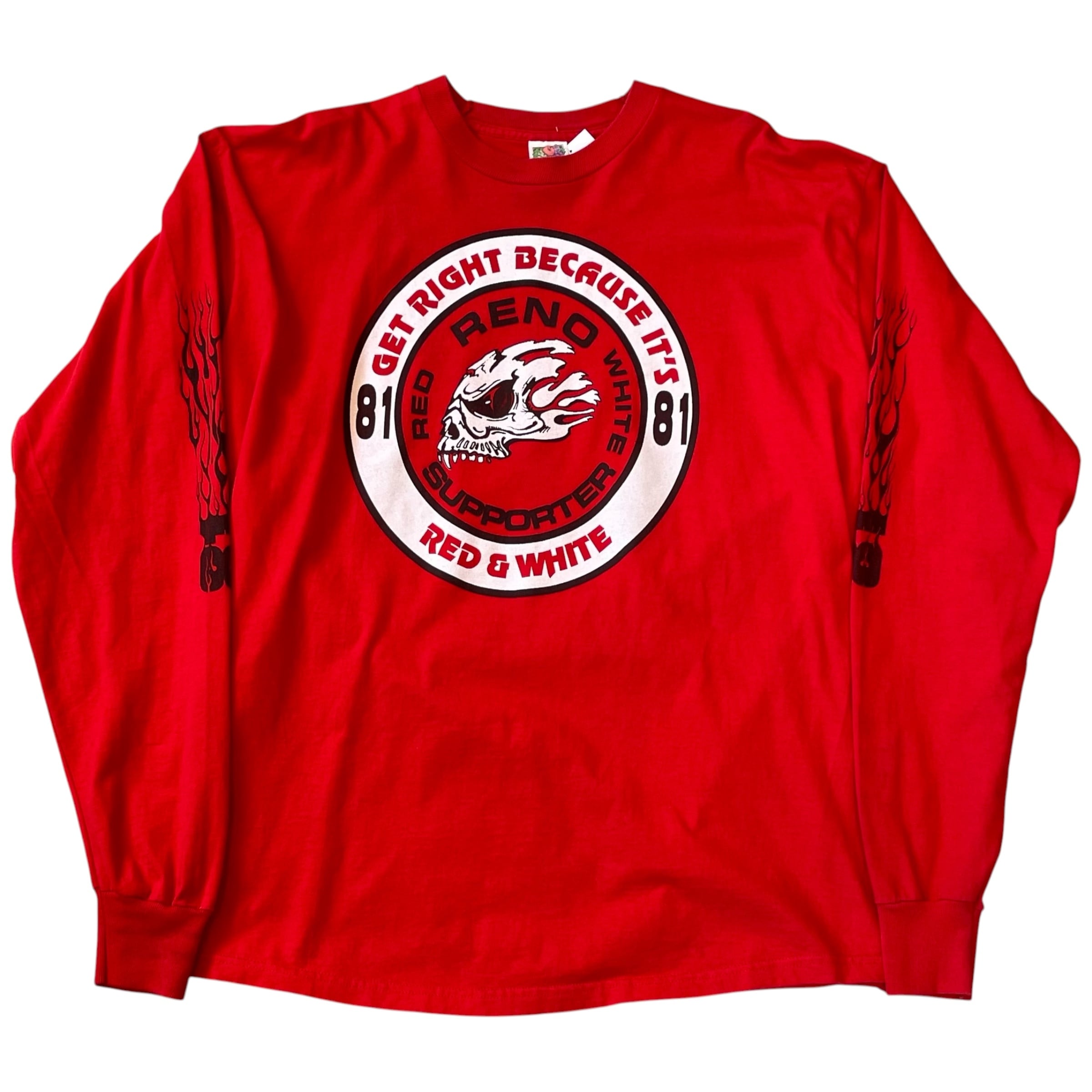 1990s HELLS ANGELS "81 Flame" L/S T-shirt