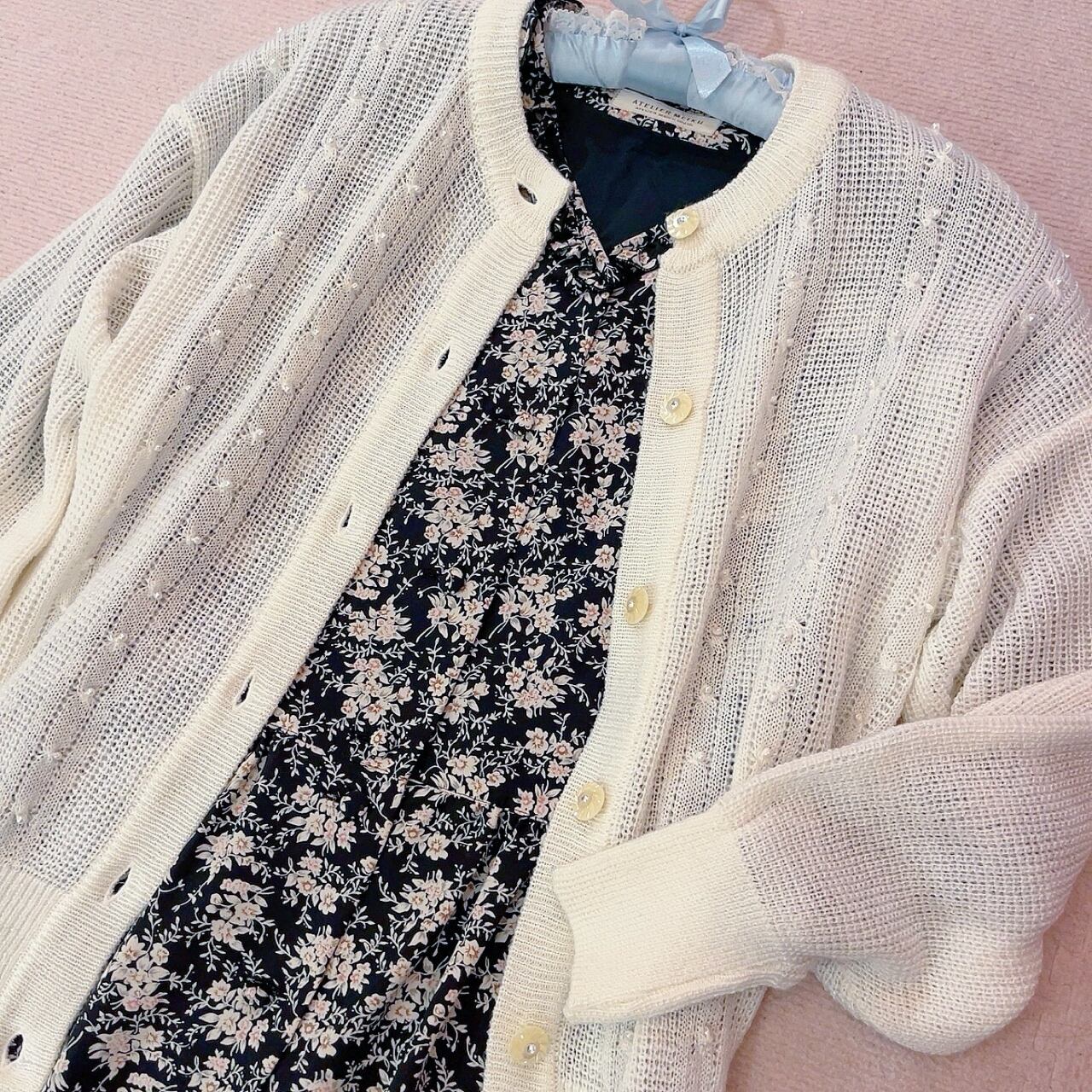 neck frill white flower one-piece