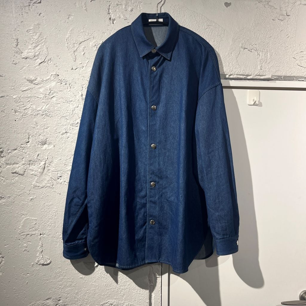DENIM THE RERACS SHIRT 22SS size:46 ブルー デニムシャツ ザリラクス