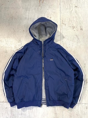 1990's adidas reversible nylon×sweat jacket #H149