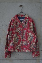 Floral-print work jacket