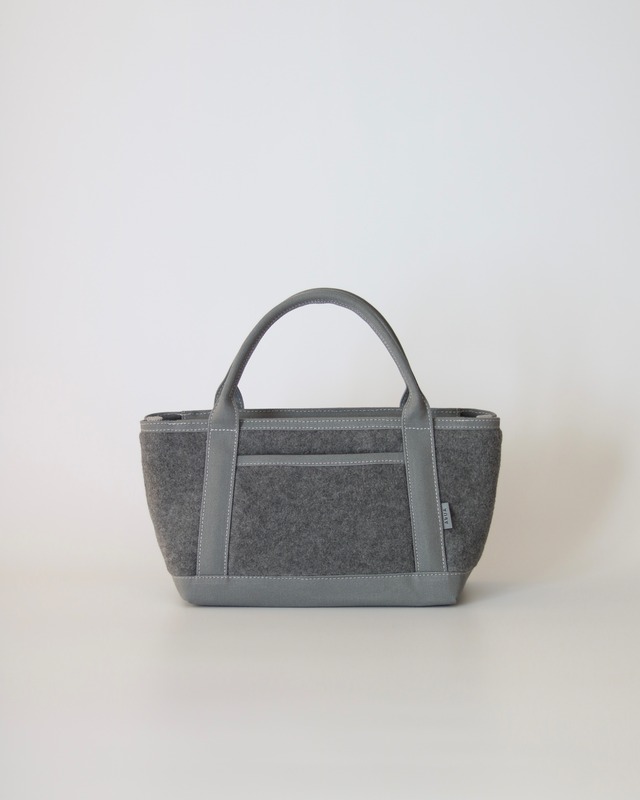 《YOKONAGA size ファスナー付き》フリーストートバッグ （グレー）