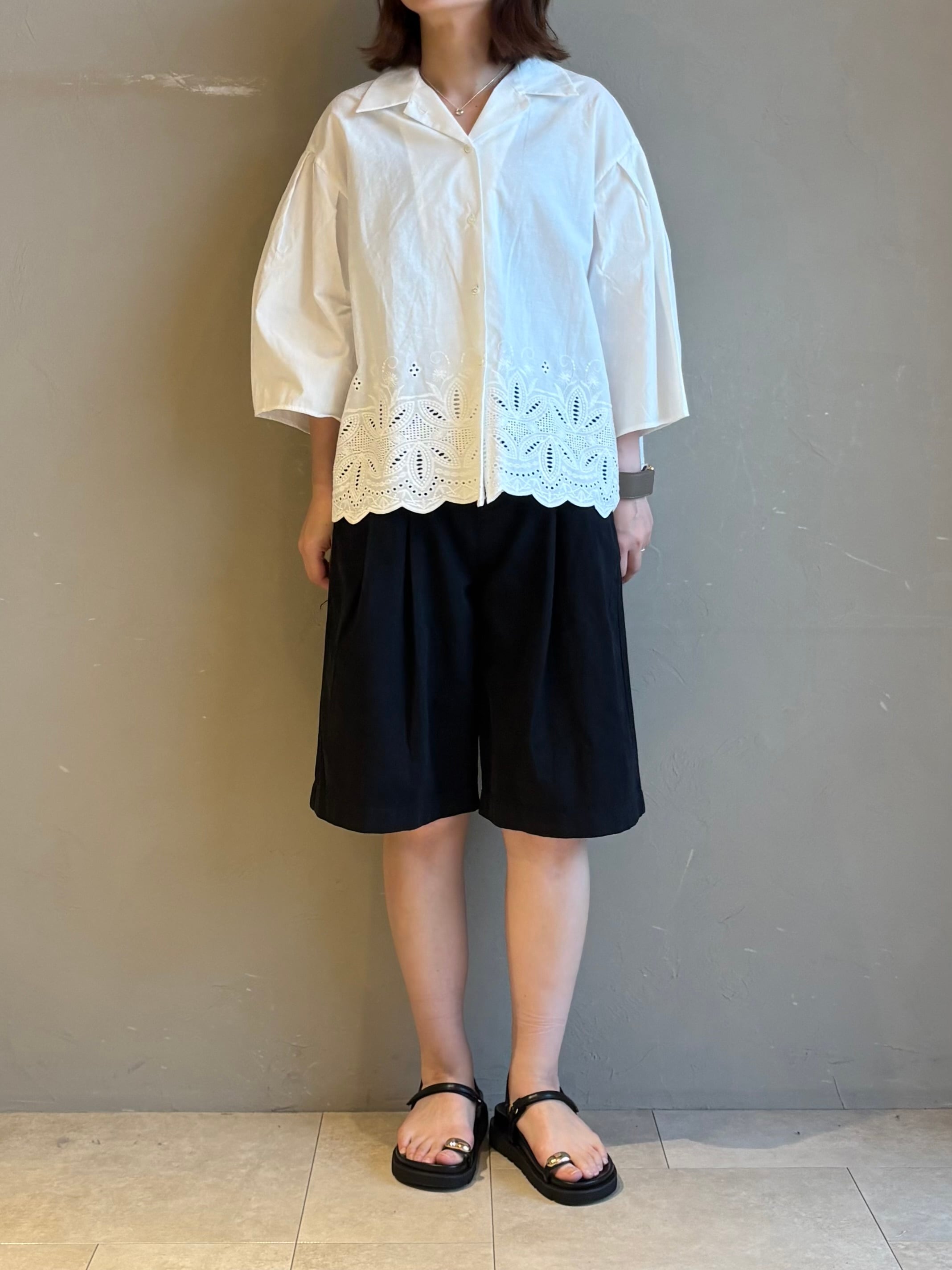 CLOCHE 】 カットワーク刺繍シャツ | valance 福井｜レディース