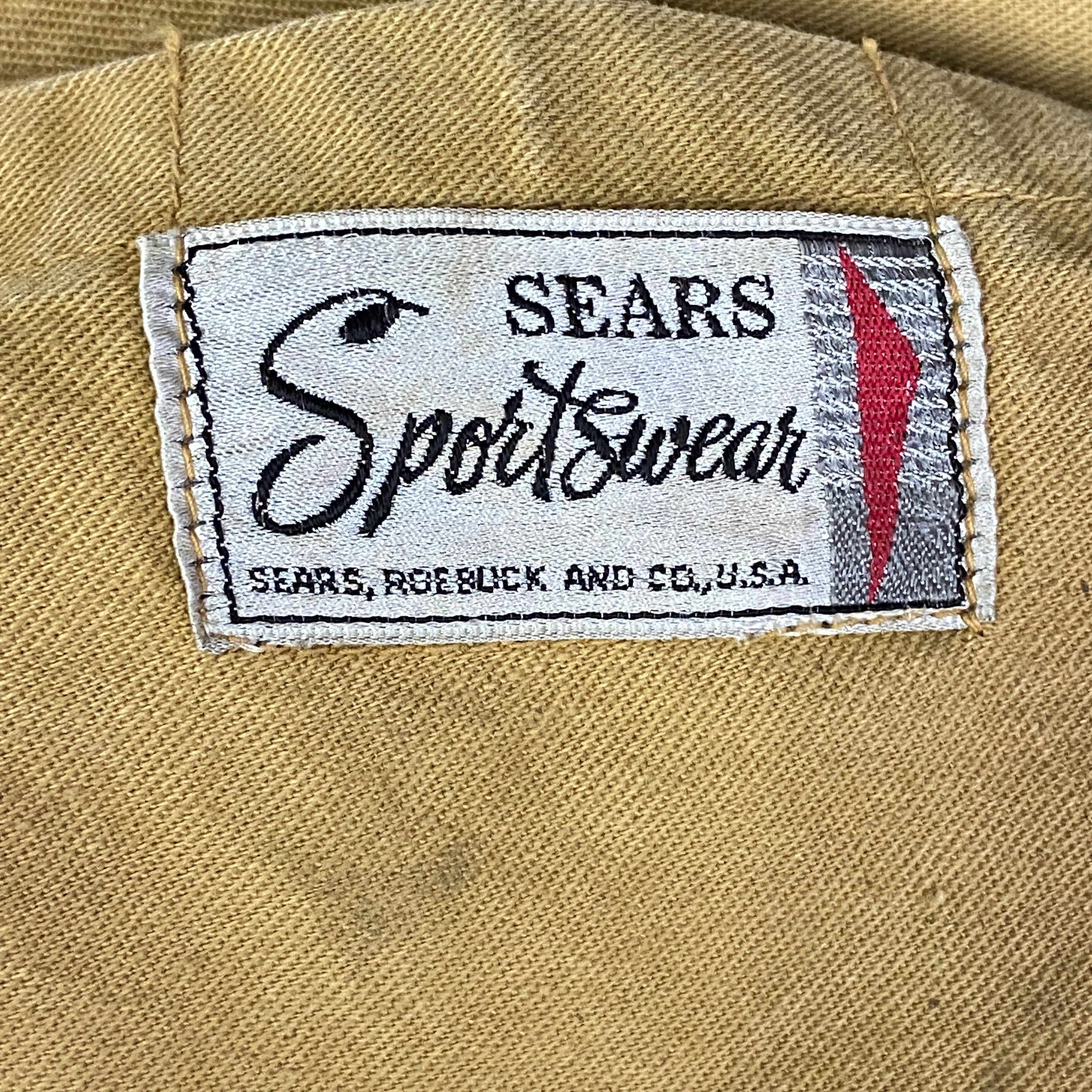 50〜60年代 SEARS シアーズ コーデュロイ襟 ダック地 ハンティング 