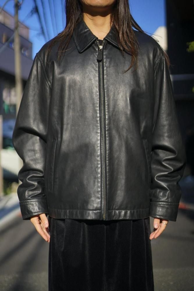 NAUTICA Vintage Zip-Up Lamb Leather Jacket [1990s-] Vintage Single