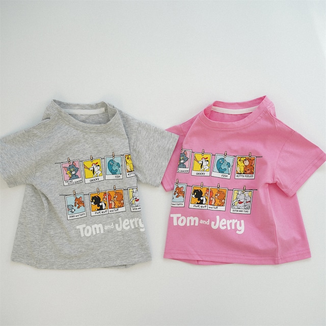 【80-130】夏作半袖カートゥーン Tシャツ