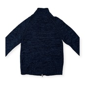 00s Eddie Bauer エディーバウアー ダブルジップ メランジ コットンニット ジャケット サイズ XS /ネイビーブルー