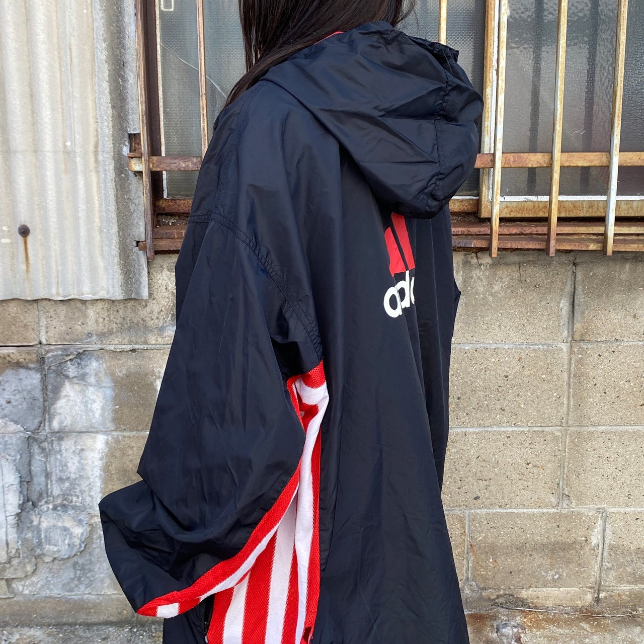 80年代〜90年代 adidas アディダス ベンチコート メンズXL 古着 