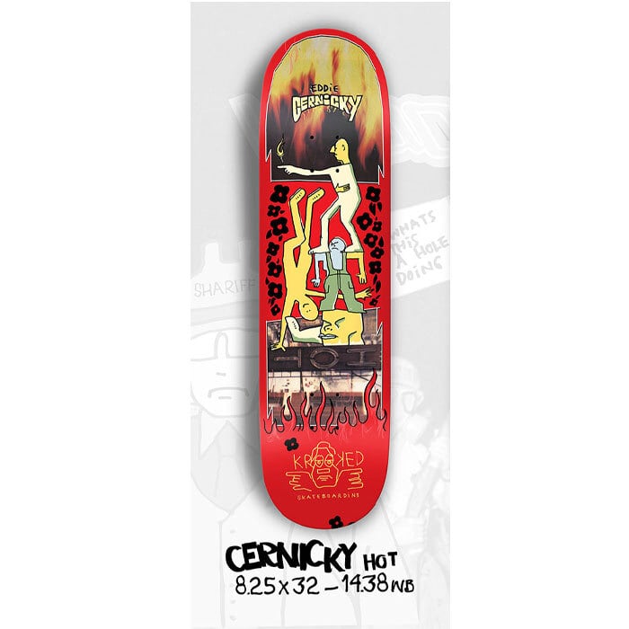 ハーランド　クネッキ　KKNEKKI アークティックエディション　8本入り1箱 KROOKED CERNICKY HOT 8.25 inch デッキ スケートボード スケボー