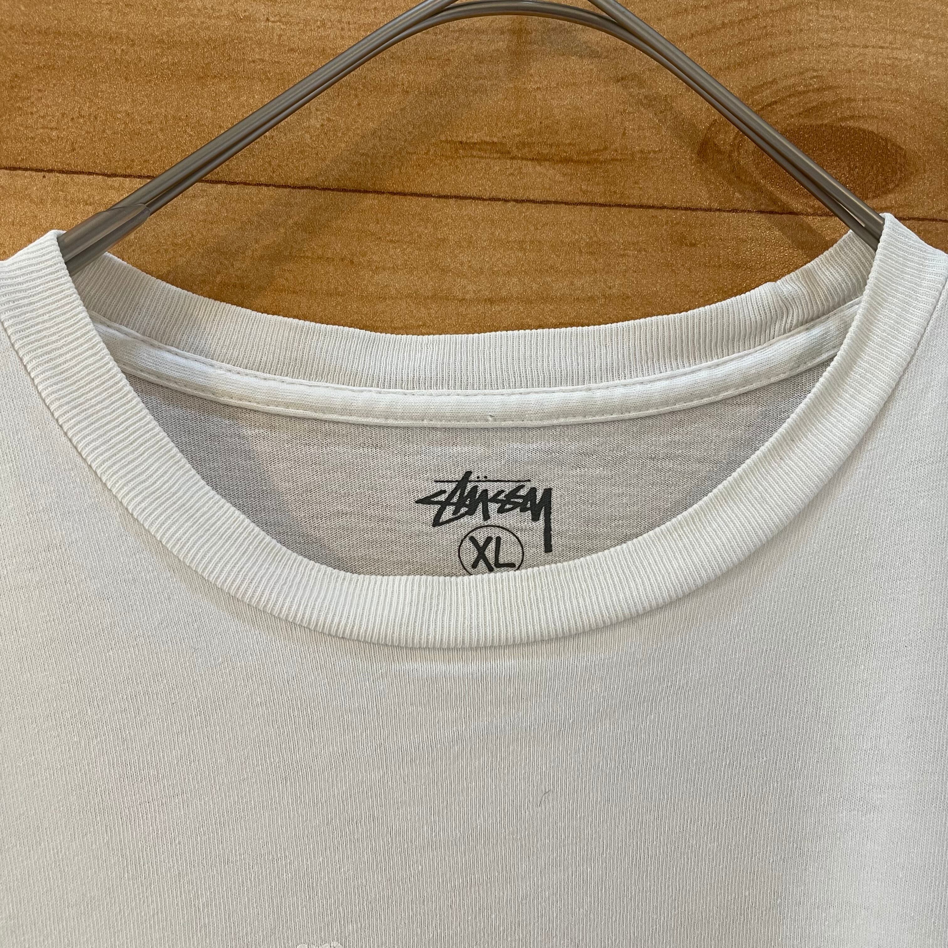 【希少】STUSSY Sロゴ 天使　ビッグプリント　Tシャツ　Lサイズ