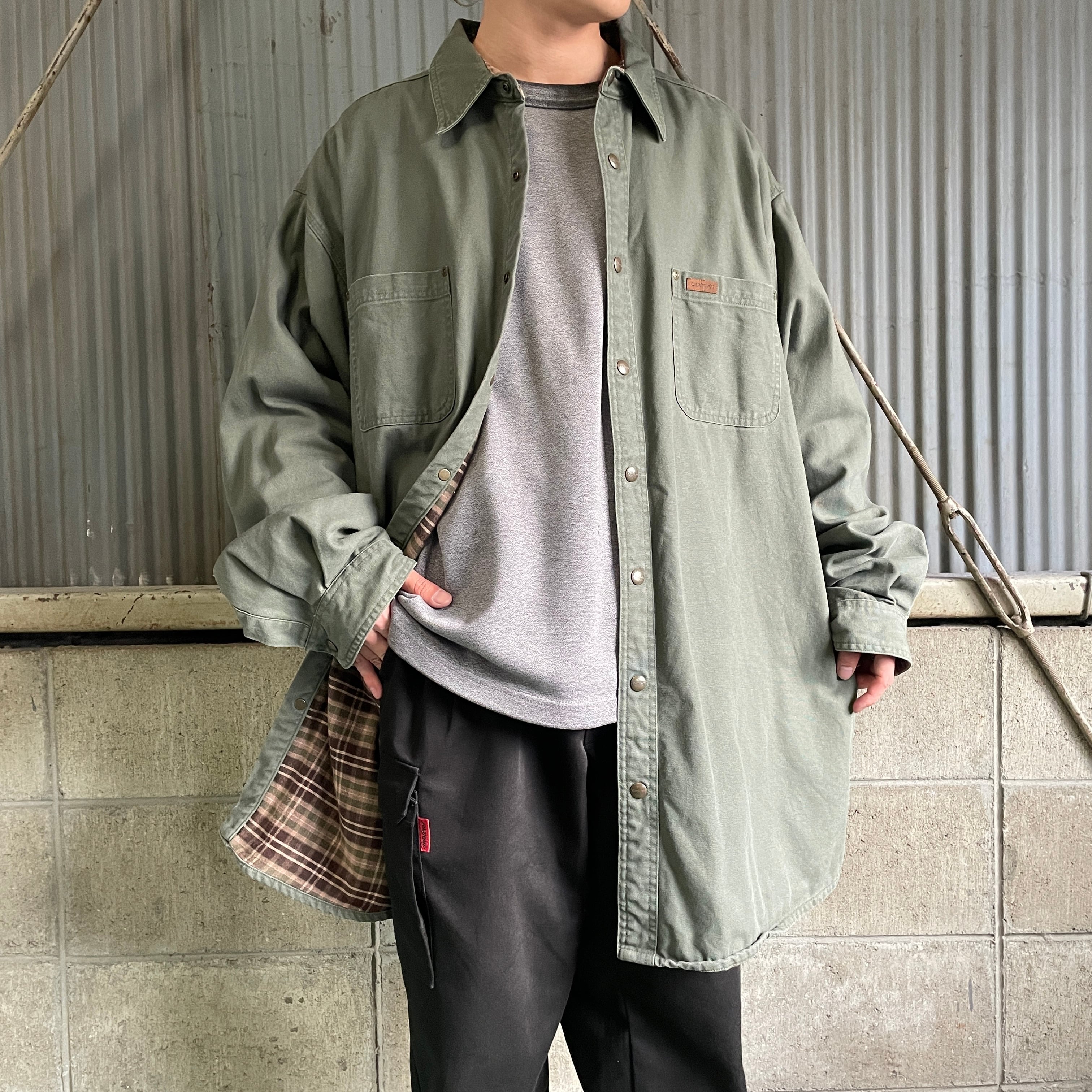 ビッグサイズ Carhartt カーハート ダック地 チェックネルライナー