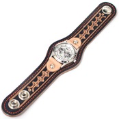 ウォッチブレス サドルレザー ハンドスタンプ