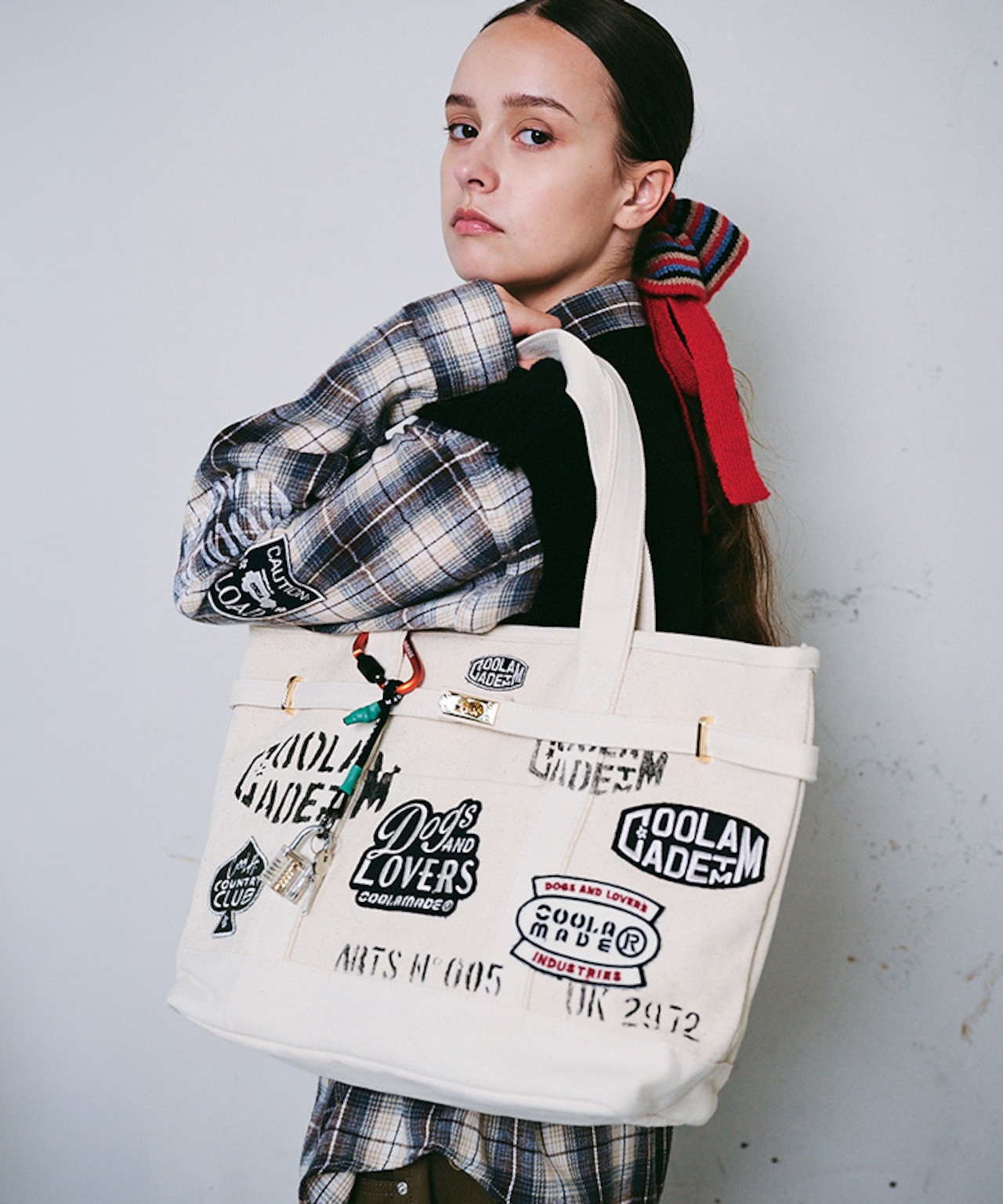 【直営限定ITEM】マルチワッペンターンロックトートバッグ TYPE-A CQ-48515H