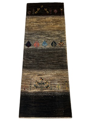 GABBEH 「生命の樹と花」ウール100% 草木染め 約151×52cm SHIRAZ産