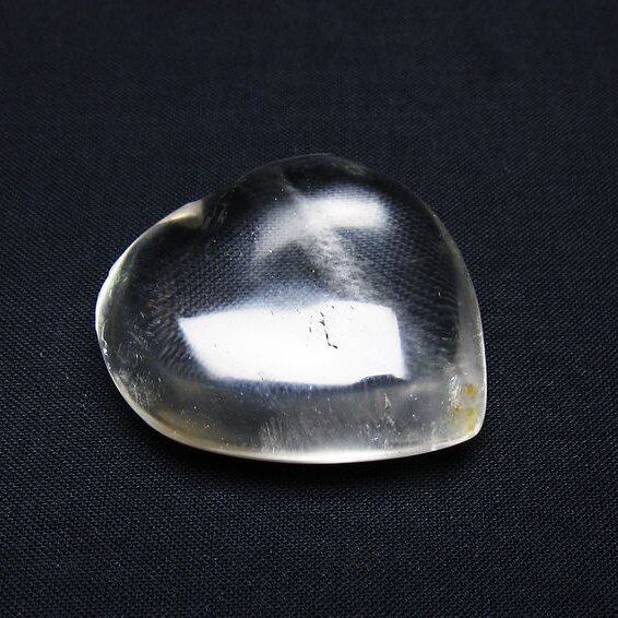 水晶 ハート置物 一点物 145-1558