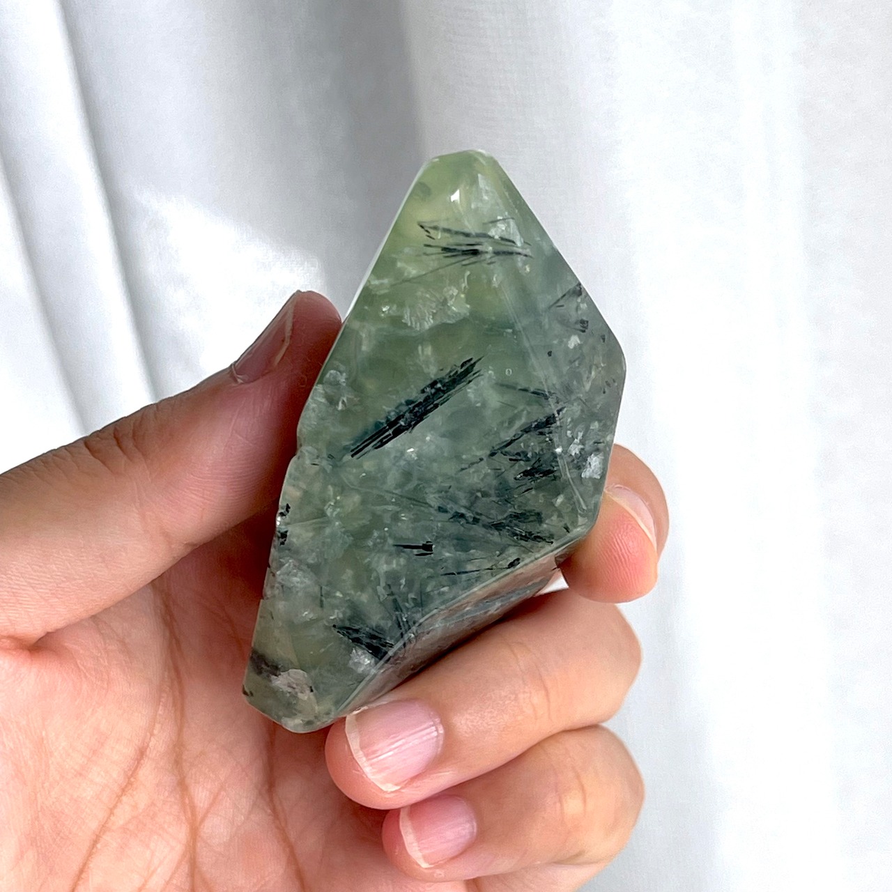 プレナイト＊フリーフォーム＊250806-01＊天然石＊置き物＊インテリアストーン