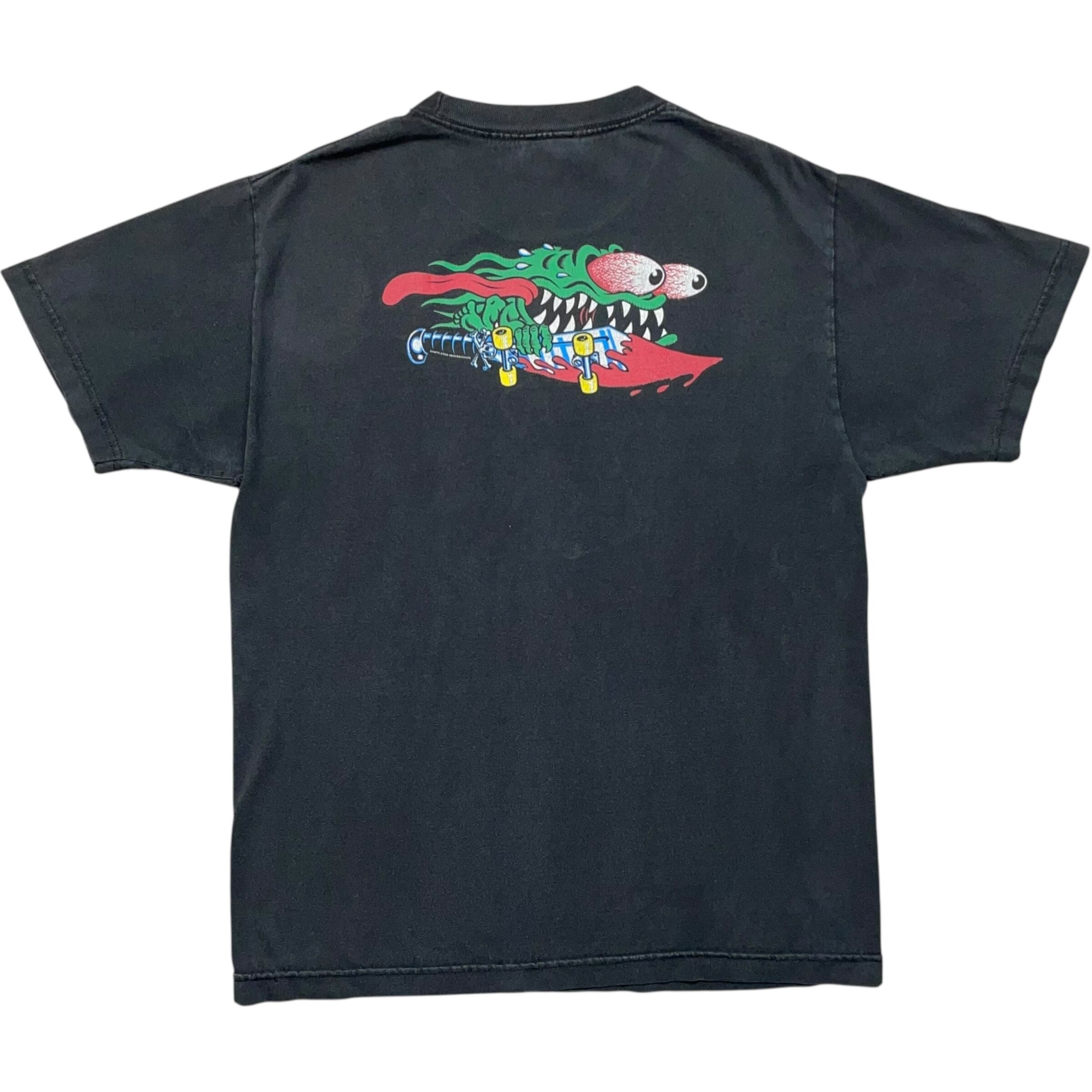 《L》NHS Tシャツ 両面プリント SANTA CRUZ サンタクルーズ MEEK CONCRETE SLASHER ブラック no.8566