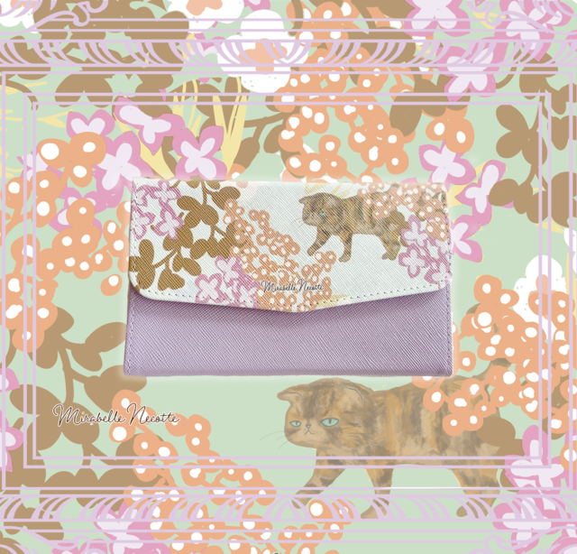 ねこ｜ショルダースマホケース｜iPhoneケース|Androidケース｜Mirabelle Necotte