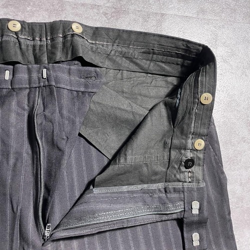 00s old GUCCI slacks black stripe 詳細写真7