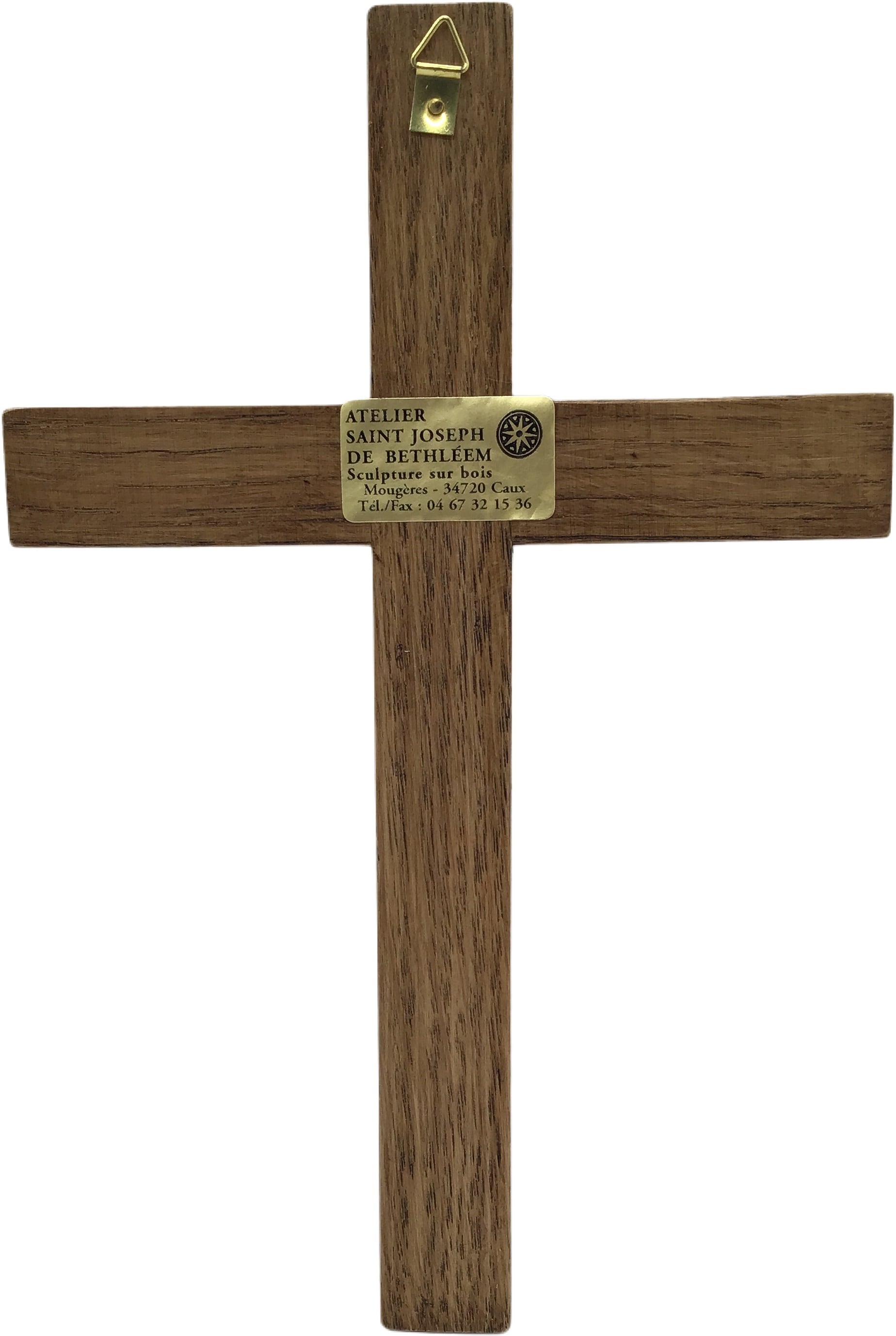 【希少品】木製 十手 木彫 十字架のイエス 19cm／ベトレヘム修道会ノートルダム・ド