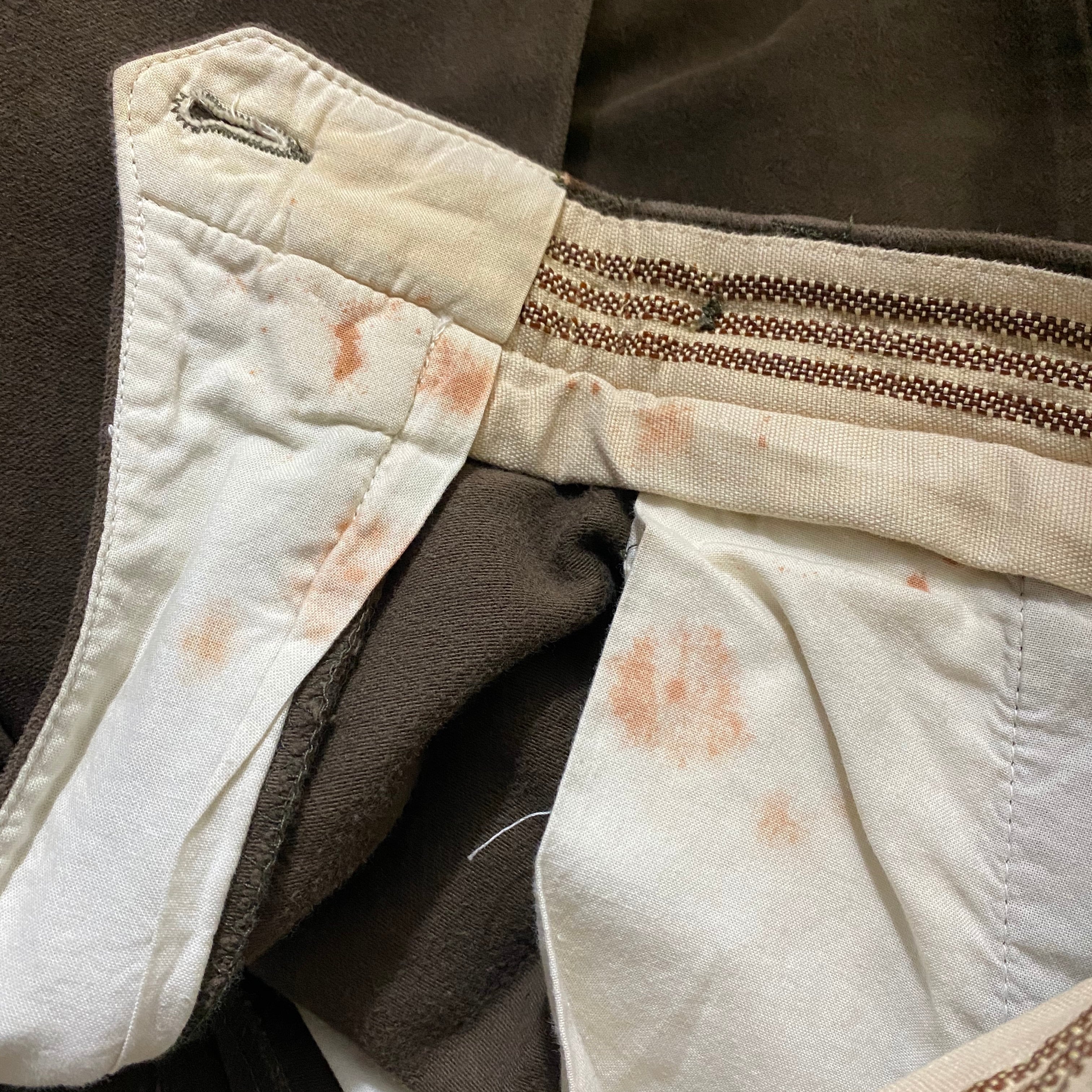 vintage EMPORIO ARMANI moleskin tucked pants | NOIR ONLINE