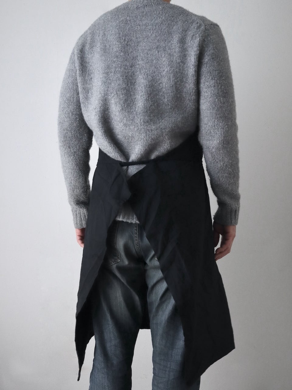 フランス軍 エプロン リネンコットン ブラック / Linen Cotton
