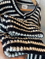 【新作5％OFF・3日間】Stripe Knit Cardigan_onecolor