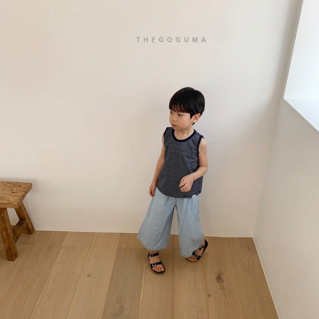 《予約》THE GOGUMA ¨ petit border tank top ¨ 26summer