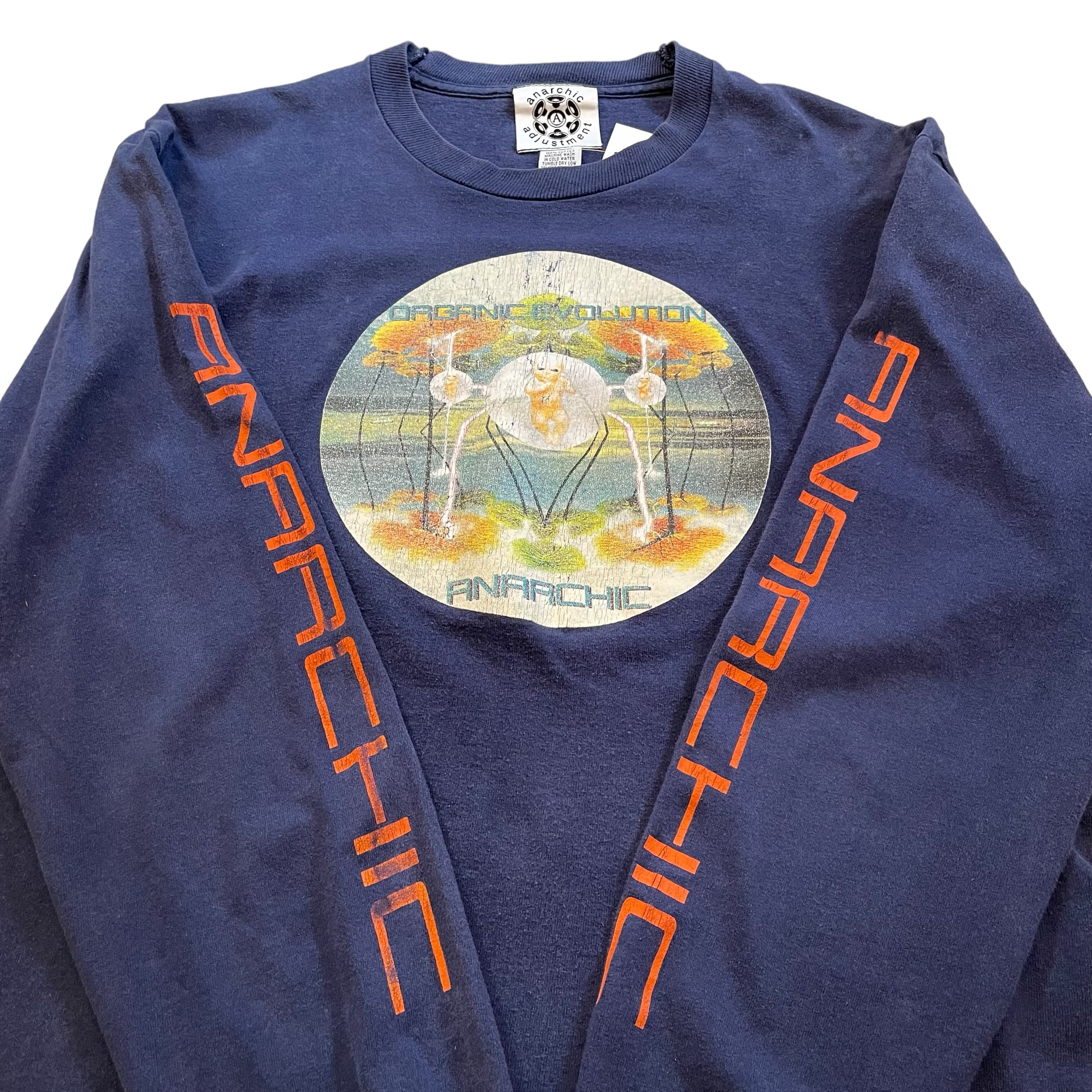 90s anarchic adjustment L/S T-shirt | What’z up powered by BASE