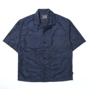 大島紬開襟シャツ KIMONO "Ohshima tsumugi" SHIRT