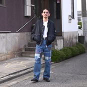 KUON / Sashiko Mended Denim Trousers