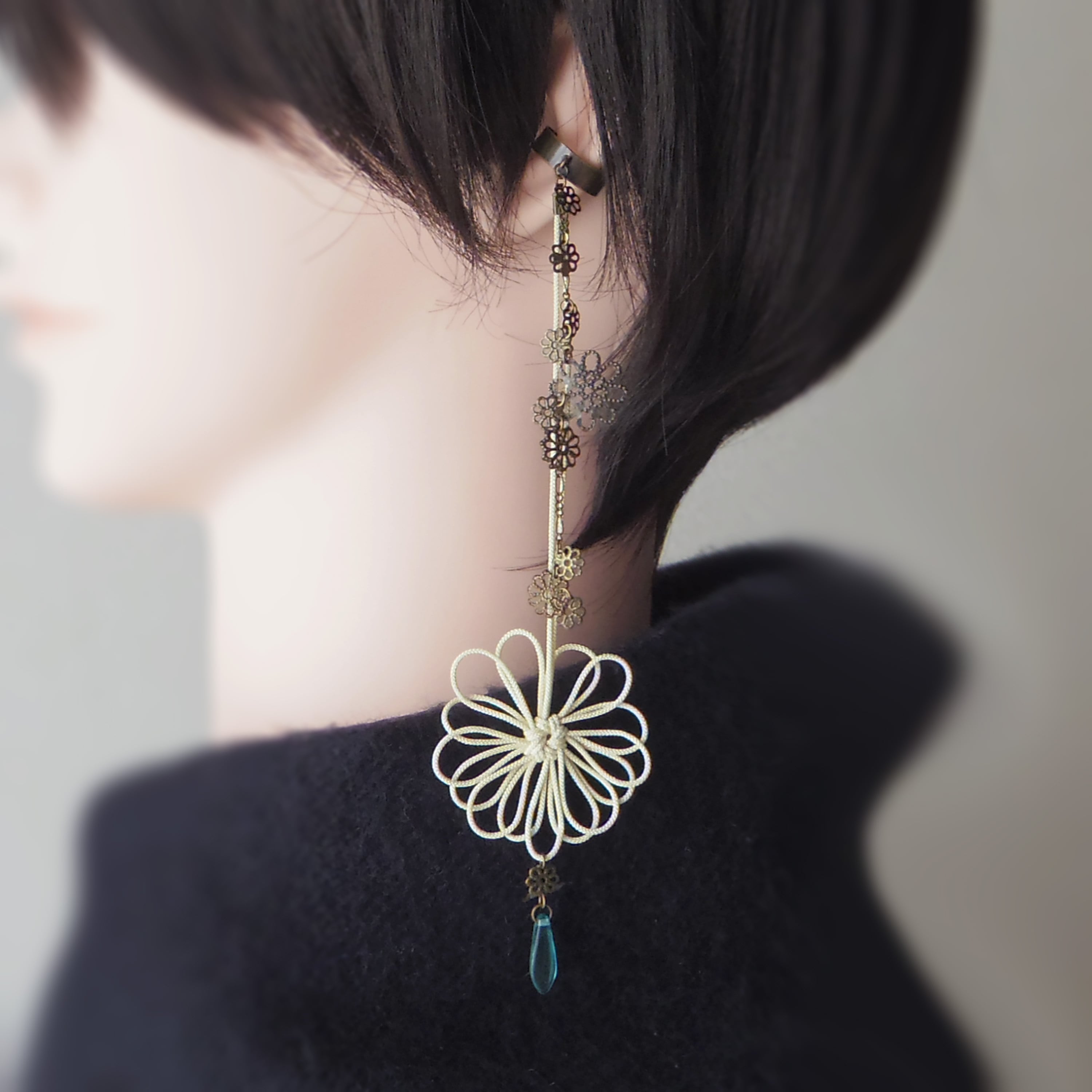 かたっぽイヤーカフ「憂やわやわと」