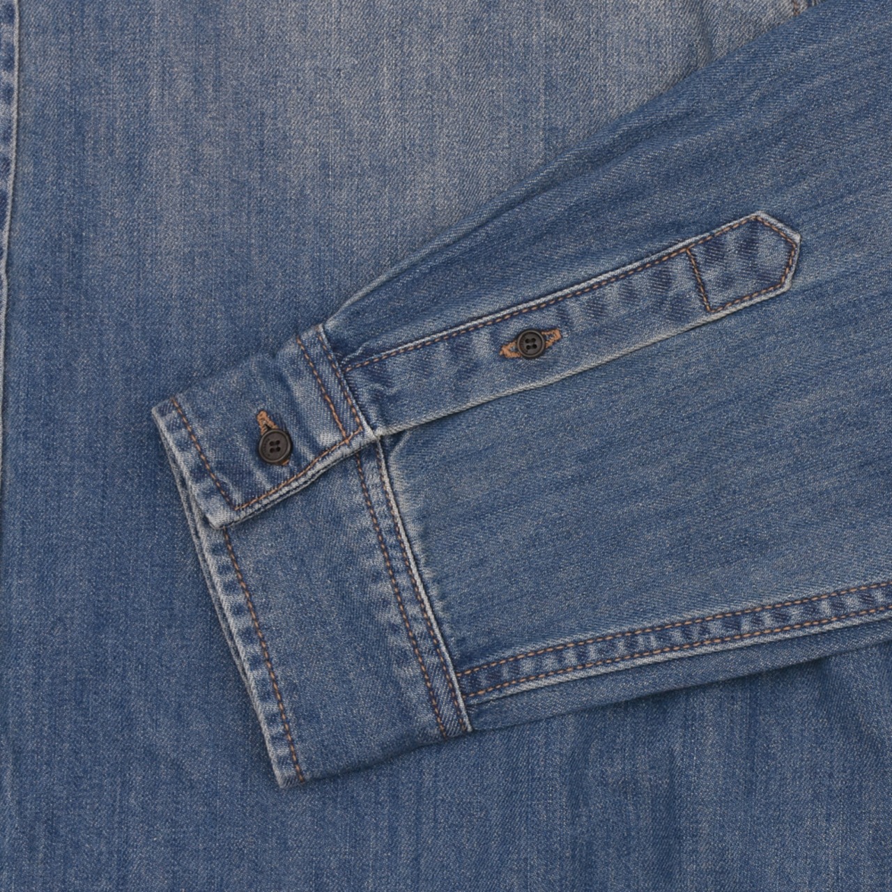 【WE11DONE】INDIGO BLUE PIERCED DENIM SHIRT - 11