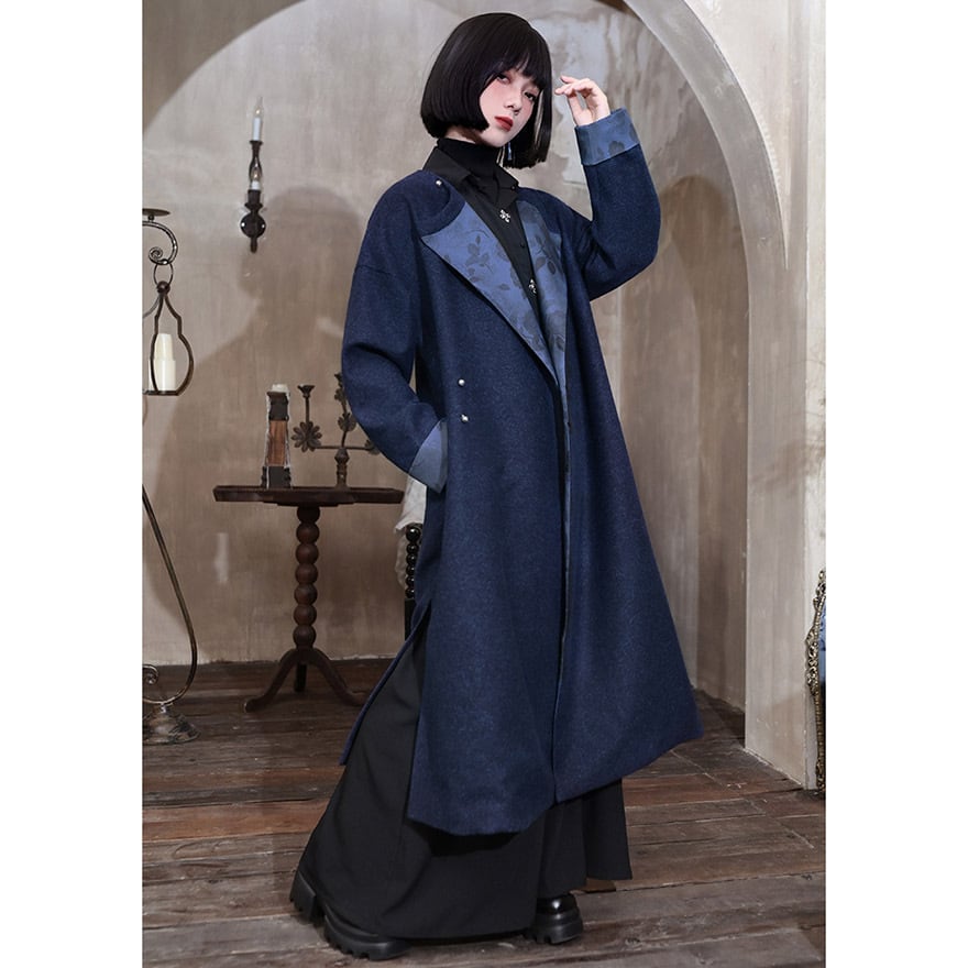 美品 レア robe de chambre ウール コート 丸襟 Aライン 【公式通販】