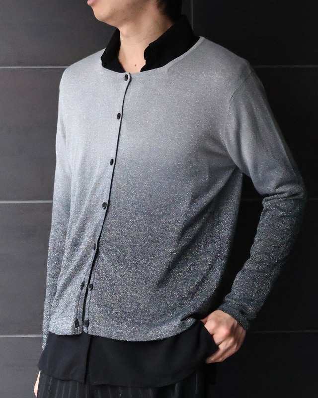 gradation crew neck cardigan