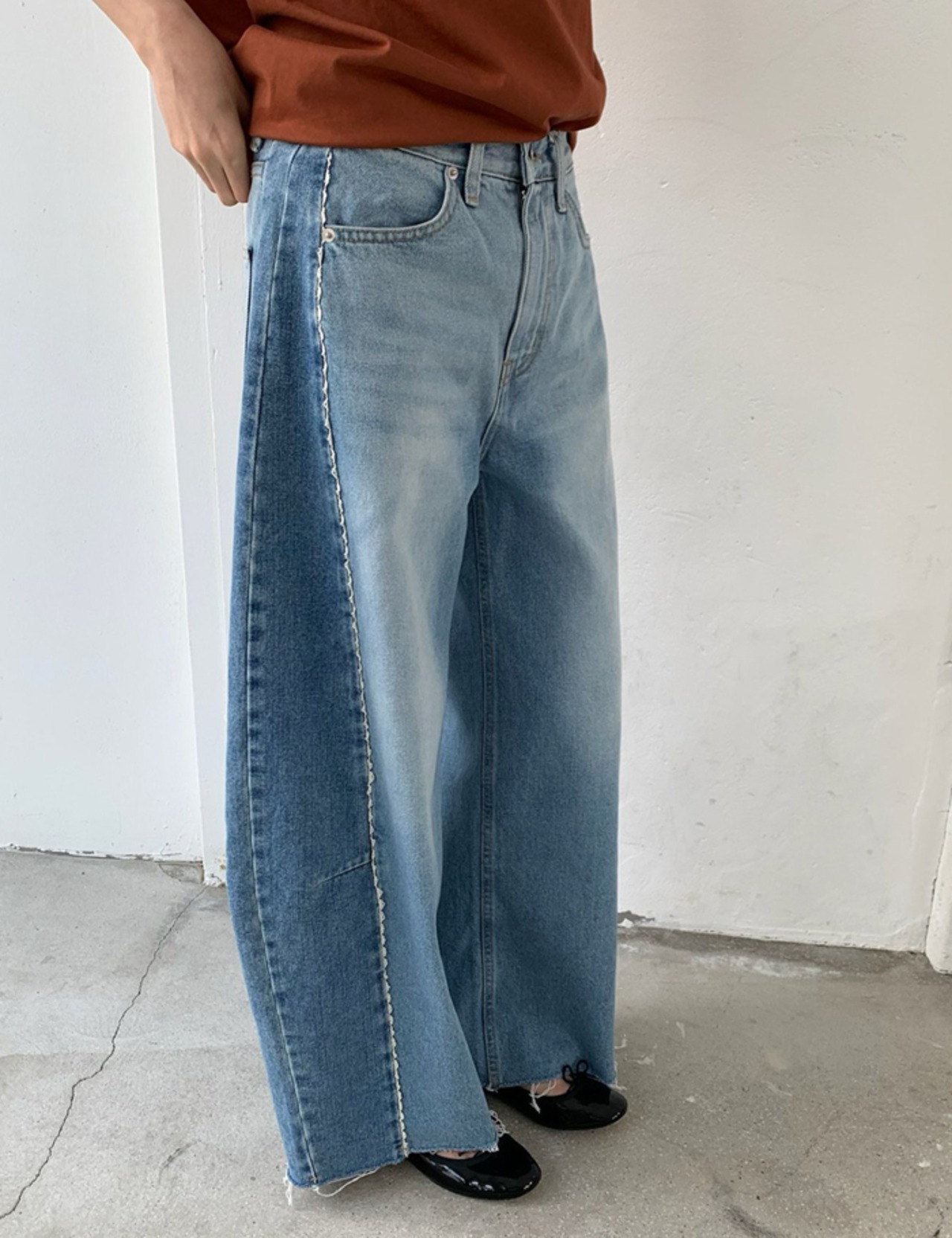 【26ss】Balloon Lace Denim Pants_onecolor