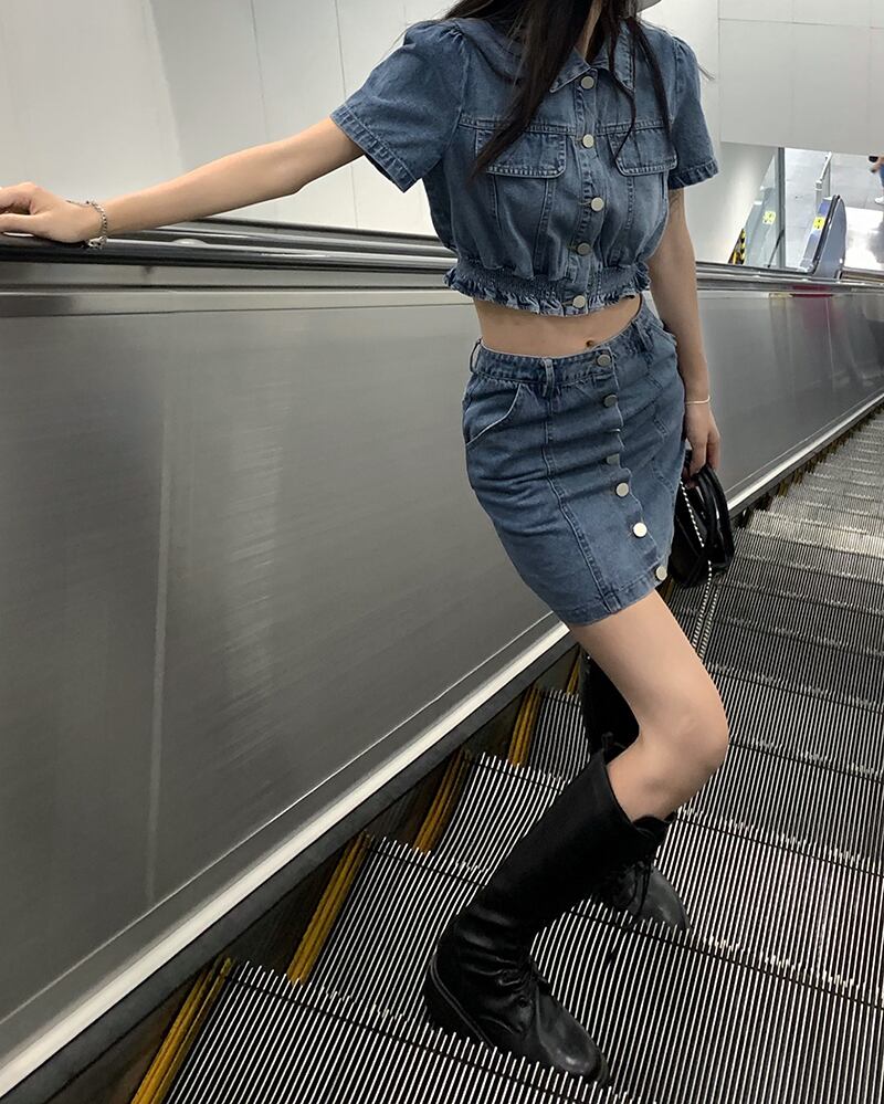 サマーシャツ スカート ストリート 夏物 モンロー68673533946